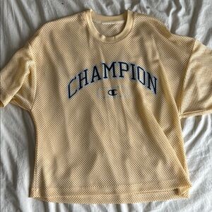 Champion Yellow Mesh T-Shirt